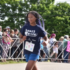 Heart & Sole participant running 5K